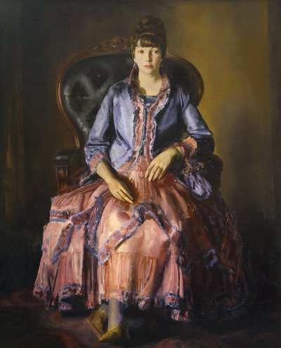 Emma in a Purple Dress by George Wesley Bellows